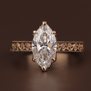 Anillo de Compromiso Atemporal para Mujer en Plata, Oro de 10K, Oro de 14K, Oro de 18K con Diamante Cultivado en Laboratorio de 2.3 Quilates, Joyería Fina para Novia - Product Image 1