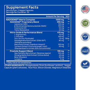High quality private label ODM OEM NAD+ capsules CELLULAR ENERGY CELLULAR METABOLISM SUPPORT POSTATE HEALTH - Product Image 6