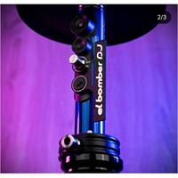 Chicha DJ El Bomber en acier inoxydable, modèle Blue Midnight Race Car Off Road Midnight Shisha