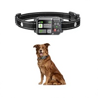 Intelligentes GPS-Haustierzaun-System, Kabelloses Grenzsystem, Wasserdichtes Anti-Verlust-Vibrationshalsband für Hunde, Innen- und Außeneinsatz, Training