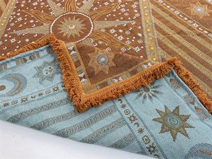 Tapis géométriques jacquard tissés de style <span class=keywords><strong>américain</strong></span>, très demandés, personnalisables, portables, écologiques, pour la maison, les voyages et l'hôtellerie - Product Image 2