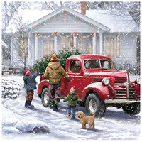 VANCY ARTS Vente en gros DIY Tableaux sur toile de Noël pour la décoration intérieure