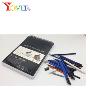 Bloc <span class=keywords><strong>de</strong></span> <span class=keywords><strong>dessin</strong></span> 9 x 12 pouces, 100 feuilles, 160 g/m², médias mixtes, série Artist <span class=keywords><strong>Pro</strong></span>, pour croquis, aquarelle, stylo et crayon - Product Image 5