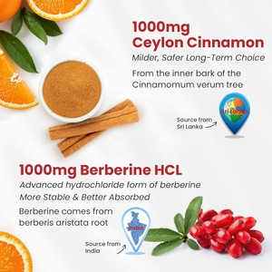 Vitadiscovery Max forza 2000mg di integratore complesso berberina senza zucchero Ceylon cannella Gummies amari a base di erbe - Product Image 3