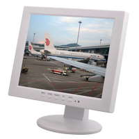 Moniteur LCD HDMI blanc de 10 pouces, moniteur LED VGA carré de 10,4 pouces avec entrée