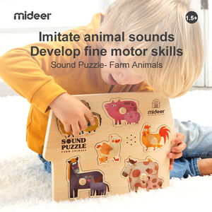 <span class=keywords><strong>Mideer</strong></span> MD3056 niños bebé educación temprana rompecabezas cognitivo juguetes 1 año más SONIDO <span class=keywords><strong>PUZZLE</strong></span> ANIMALES DE GRANJA - Product Image 2