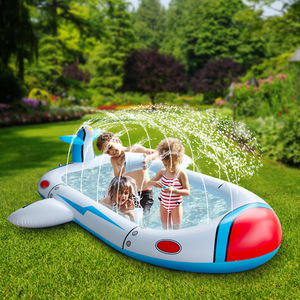 Alfombra inflable de agua Jiang Sheng con rociador y fuente para niños, para jugar al aire libre, para niños de 4 a 6 años. - Product Image 1