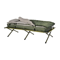 Lit de camping gonflable Pandaman pour 1 personne, portable, imperméable, pliable, surélevé, avec cadre en alliage d'aluminium