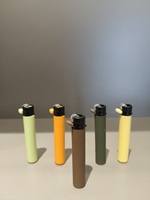 Briquet jetable en plastique Isqueiro, mini briquet à silex, au butane, design minimaliste sécurisé, certifié ISO9994