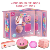 Jouets Squishy 2026 : Kit Boîte Calendrier de l'Avent en Forme de Boule, Jouet de Décompression à Presser au Sucre de Malt, Boîte Amusante Squishy