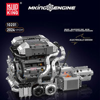 Bloques de Construcción Mould King 10201 BUG, Modelo de Auto de Carreras Super W16 con Motor, para Niños, Entretenimiento, Camión con Motor