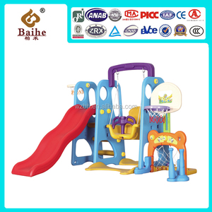 Ensemble <span class=keywords><strong>de</strong></span> <span class=keywords><strong>jeux</strong></span> 3 en 1 avec balançoire, panier <span class=keywords><strong>de</strong></span> basket et <span class=keywords><strong>toboggan</strong></span> pour bébés - Parc d'aventure et maison <span class=keywords><strong>de</strong></span> jeu pour usage extérieur - Product Image 5