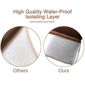 Ensemble de gants applicateurs de bronzage réutilisables en velours infusé de perles, hydratants, confortables et exfoliants pour le dos, pour adultes - Product Image 3