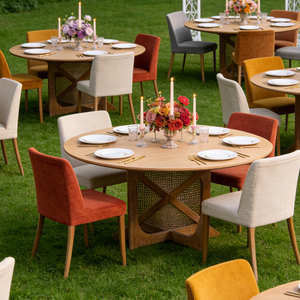 Özel Tasarım Lüks Masif Ahşap Kiralık Mobilya Yaratıcı Çapraz Ayaklı Tasarım Düğün Masası Etkinlik Partisi İçin - Product Image 2