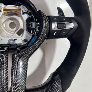 Volant personnalisé en fibre de carbone et Alcantara pour <span class=keywords><strong>BMW</strong></span> M2 M3 M4 M2 F87 M5 F90 X3M F97 F10 F30 F85 - Product Image 3