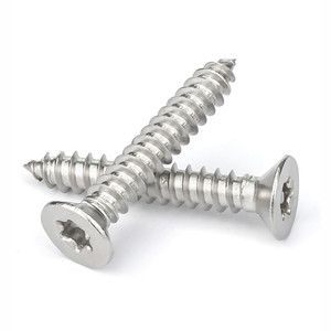 สกรูเกลียวปล่อยหัวจม Torx สแตนเลส 304 คุณภาพสูง ขนาดเมตริก M2 M3 M5 หัวแบน - Product Image 4