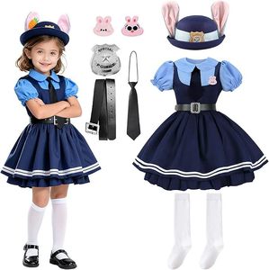 <span class=keywords><strong>Costume</strong></span> de déguisement de <span class=keywords><strong>policier</strong></span> unisexe pour Halloween, <span class=keywords><strong>costume</strong></span> de cosplay pour enfants, robe pour filles, vêtements avec accessoires et jouets - Product Image 4
