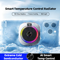 Radiateur de téléphone portable AntarcChill avec lumière RGB, refroidissement semi-conducteur 25W, clip magnétique arrière, étanche, refroidissement pour jeux