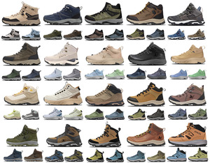 Giày đi bộ đường dài nam da thật màu nâu đen, đế rộng, chống trơn, nhẹ, chống thấm nước, khuyến mãi - Product Image 2