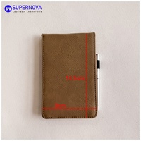 Carnets de notes A7 en cuir PU pour cadeaux, agenda de réunion, carnet de poche professionnel, vente en gros, promotionnel, personnalisé avec logo, avec porte-stylo