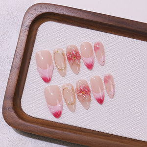 Nuevo Producto Lanzado, Uñas Postizas con Diseño Tridimensional <span class=keywords><strong>de</strong></span> Flor <span class=keywords><strong>de</strong></span> Lirio Estilo Océano, Hechas a Mano - Product Image 4