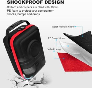 Étui rigide pour appareil photo reflex numérique/appareil photo sans miroir compatible avec <span class=keywords><strong>Sony</strong></span>, Nikon, Canon - avec 2 séparateurs, poche en filet pour chargeur/cartes/objets optiques - Product Image 3