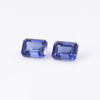 ROOMY 5A Haute Qualité Étape Émeraude Cut Czochralski Lab Grown Royal Blue Sapphire Loose Facete Gemstones Blue Sapphire