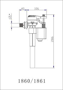 Phụ Kiện Bể Chứa Thay Thế Van Điều Chỉnh Đầy Cho Bể Chứa Nhà Vệ Sinh - Product Image 2