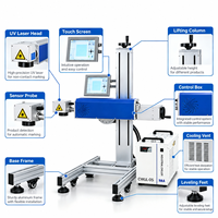 Machine de marquage laser UV à refroidissement par eau 3W 5W 10W 15W 20W pour verre, plastique, cuir, caoutchouc, bois