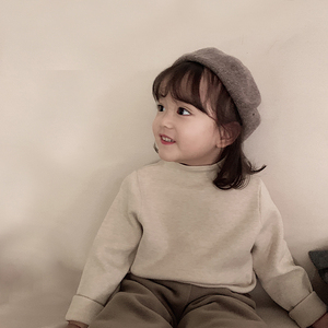 YOEHYAUL pas de quantité minimale de commande mignon confortable bébé chapeaux casquettes solide Vintage enfants béret chapeau pour bébé <span class=keywords><strong>fille</strong></span> - Product Image 4