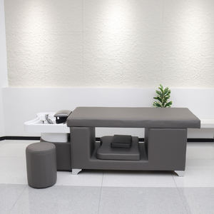 Hochwertige Moderne Weiße Salon-Haarwaschliege mit Weichem Design und Acryl-Leder-Material für den Export - Product Image 2