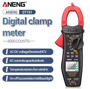 มัลติมิเตอร์แบบดิจิตอล ANENG ST191 สำหรับวัดกระแสไฟฟ้า AC 6000 True RMS ความจุไฟฟ้า NCV โอห์ม เฮิรตซ์ ทรานซิสเตอร์ - Product Image 2