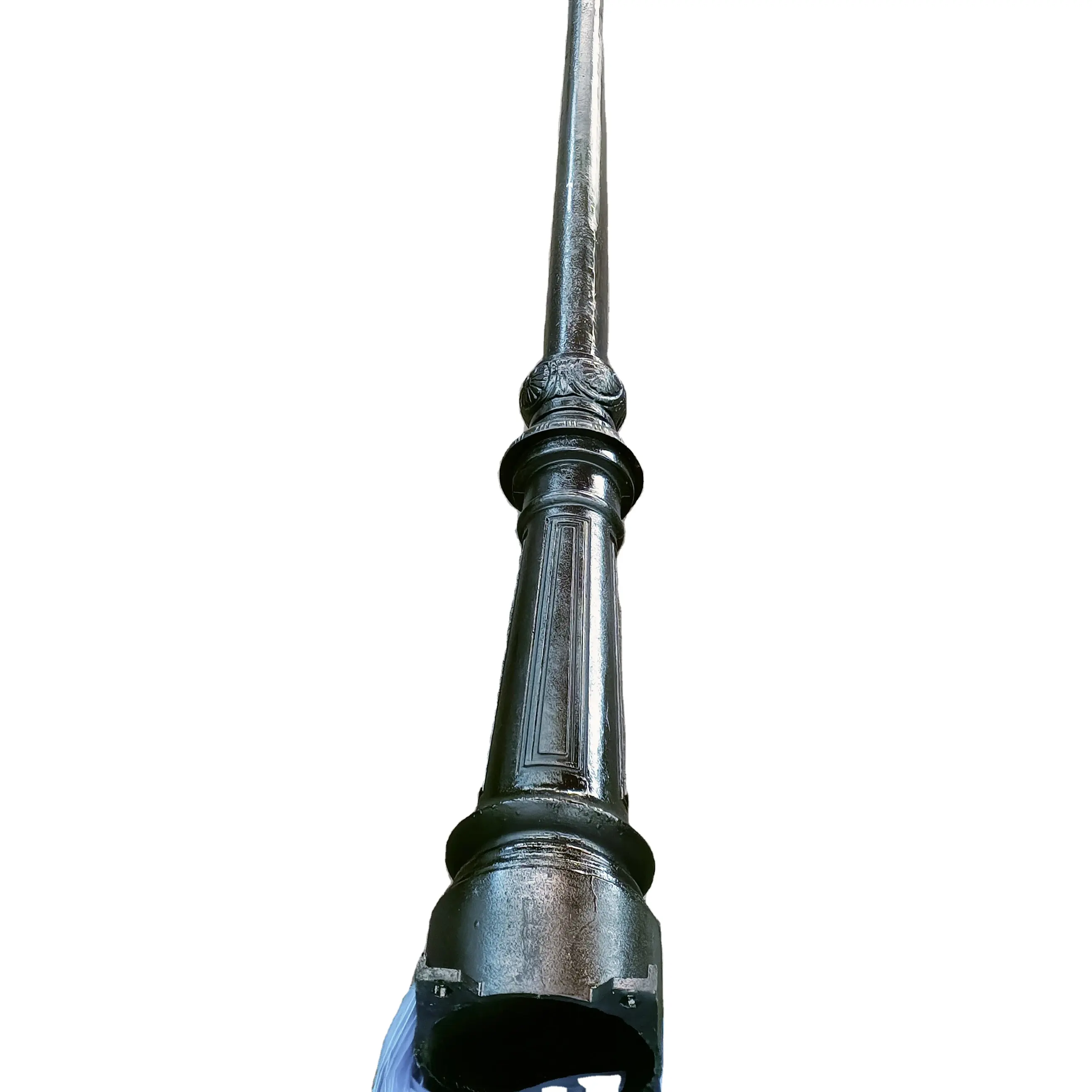 ダクタイル50w街路灯ロードランプポールアームピラー鋳鉄ボラード高さ9mの塗装volttalent