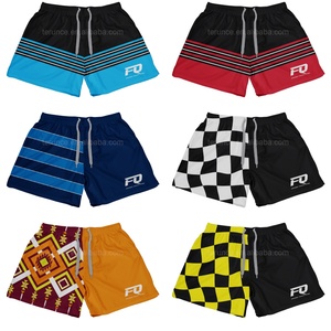 Pantalones cortos australianos personalizados puros con bolsillos laterales para mujer y hombre, pantalones cortos <span class=keywords><strong>de</strong></span> <span class=keywords><strong>Rugby</strong></span> <span class=keywords><strong>de</strong></span> poliéster para gimnasio, playa, piscina, pantalones cortos informales para fútbol - Product Image 2