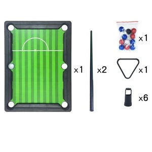 Table de billard pour enfants, mini-ensemble de billard avec balles et queues, jouet éducatif, conception légère, unisexe - Product Image 1