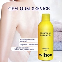 Sspa Kin Gel douche nettoyant pour le corps blanchissant Biologique Citron Papaye Lotion corporelle blanchissante anti-âge 200ml Oem Odm Aerosol Factory