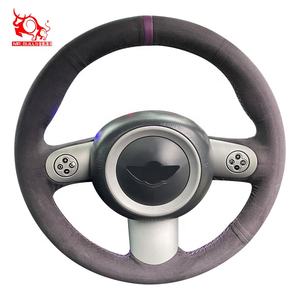 Couverture de <span class=keywords><strong>volant</strong></span> de voiture professionnelle avancée en daim italien alcanta ra pour <span class=keywords><strong>mini</strong></span> Paceman Roadster Coupé Countryman - Product Image 1