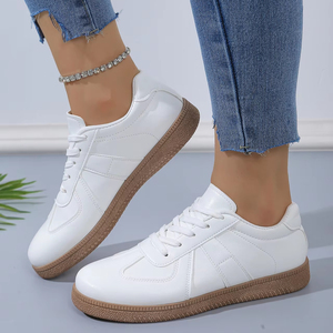 <span class=keywords><strong>Scarpe</strong></span> da corsa Casual in <span class=keywords><strong>gomma</strong></span> <span class=keywords><strong>bianca</strong></span> di alta qualità per donne alla moda classico Design morbido antiscivolo per tutte le stagioni-estate - Product Image 1