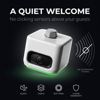 Capteur de disponibilité de place de stationnement intérieur EBO-TECH à économie d'énergie, caméra de guidage de stationnement 4MP, détection de 3 emplacements, connexion en chaîne, garantie 2 ans