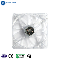 Ventilateur de refroidissement pour PC AM14025H12B 12V à roulement à billes 140x140x25mm avec lumière LED