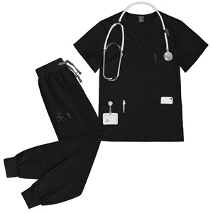 42109 Nouvel ensemble de blouses médicales unisexe en Spandex respirant, production en gros, tissu doux, uniforme d'infirmière, jersey OEM - Product Image 6
