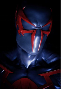 Costume Anime da uomo ragno 2099 autenticamente ricreato per giochi di ruolo di supereroi per eventi di Halloween festa di scena Dress-Up - Product Image 5