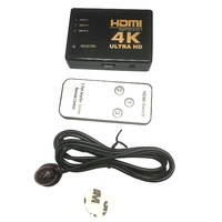 Commutateur HDMI 3x1 4K@60Hz Émulateurs EDID dans Chaque Port d'Entrée HDR 10 Compatible avec HDCP 2.2 Commutateur HDMI 3x1 4K@60Hz