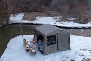 Tente gonflable portable <span class=keywords><strong>de</strong></span> luxe pour le glamping en plein <span class=keywords><strong>air</strong></span>, en Oxford imperméable, en forme <span class=keywords><strong>de</strong></span> A, pour un camping touristique facile et une exposition - Product Image 3