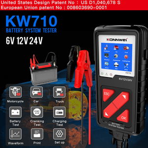 Công cụ chất lượng cao konnwei kw710 Pin Xe <span class=keywords><strong>Tester</strong></span> 6V 12V 24V axit chì và Lithium cho xe hơi xe máy xe tải lawnmowers thuyền - Product Image 2