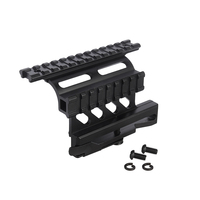 Support de lunette de chasse en aluminium ECHAIN, fixation latérale pour optique, aluminium noir