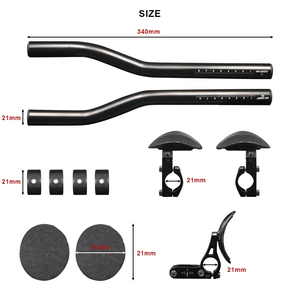 Barres de repos pour vélo, extensions de guidon aérodynamiques à clipser, pour <span class=keywords><strong>triathlon</strong></span>, VTT, vélo de route, cyclisme - Product Image 6