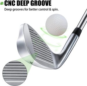 <span class=keywords><strong>Hierros</strong></span> <span class=keywords><strong>de</strong></span> acero inoxidable para palos <span class=keywords><strong>de</strong></span> <span class=keywords><strong>golf</strong></span> MAZEL, adecuados tanto para golfistas profesionales como para penalizaciones altas - Product Image 4