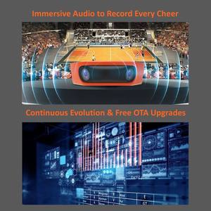 กล้องฟุต<span class=keywords><strong>บอล</strong></span> AI Tracking Dual 4K พาโนรามา กันน้ำ มุมกว้าง ใช้เซ็นเซอร์ CMOS สำหรับกีฬาหลายประเภท - Product Image 3