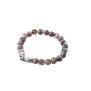Mode unisexe 8mm pierre de carte naturelle diverses pierres précieuses disponibles mixte en acier inoxydable 316L fermoir en métal Bracelet <span class=keywords><strong>VIYA</strong></span> LWMBR04 or - Product Image 4
